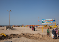 Het strand van Port Said